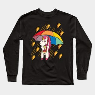 Raining Tacos Unicorn Long Sleeve T-Shirt